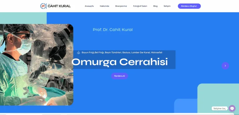 Prof Dr. Cahit Kural Web Tasarım