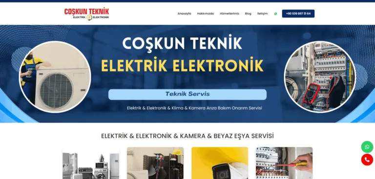 Elektrikçi Web Sitesi