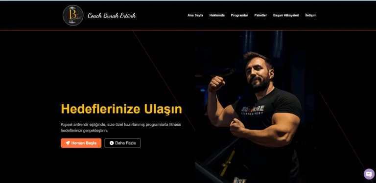 Fitness Web Sitesi Tasarla