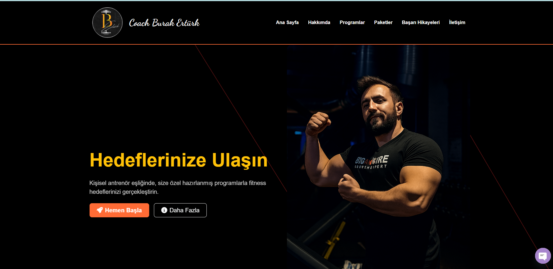 Fitness Web Sitesi Tasarla