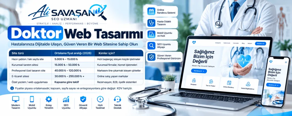 Doktor Web Tasarımı: Muayenehane ve Klinikler İçin Mevzuata Uygun Site